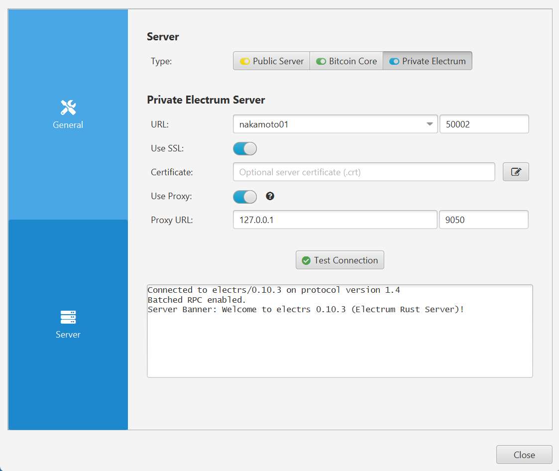 Ús del servidor intermediari del dimoni Tor