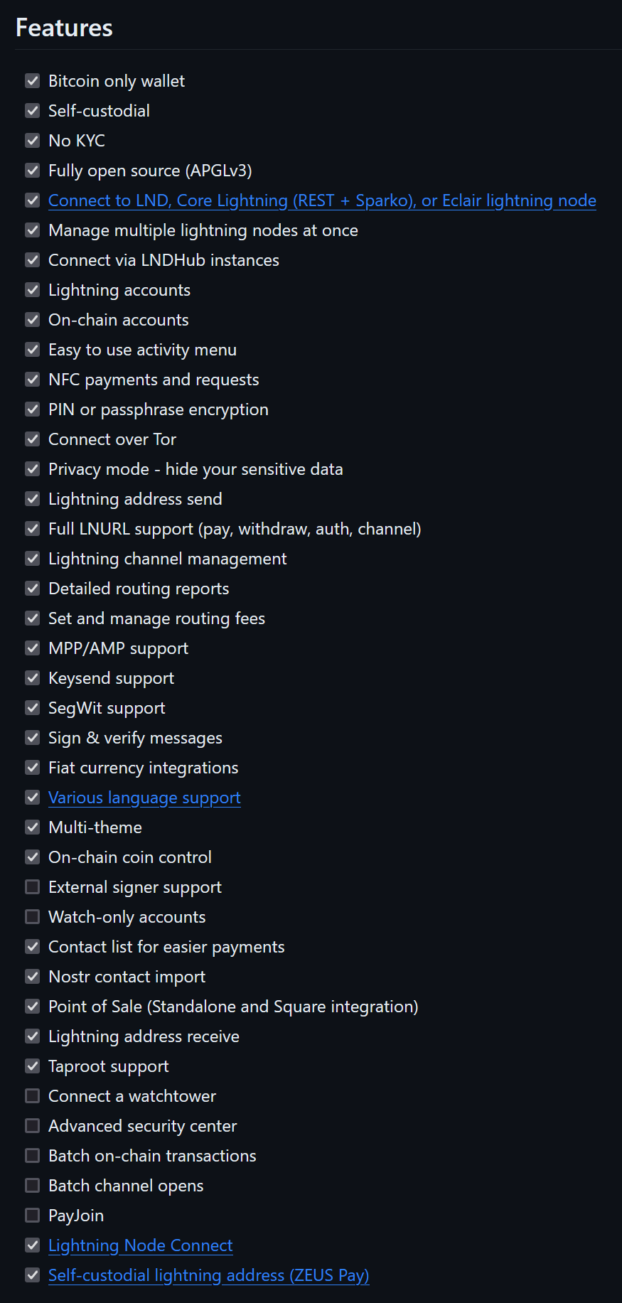Funcionalitats de Zeus
